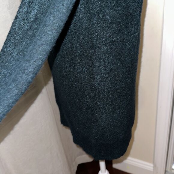 Motherhood Maternity M Winter Green Reverse Knit Boucle Cowl Neck Sweater Tunic - Picture 6 of 11